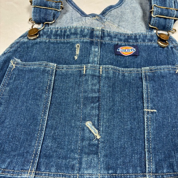 Dickies Overalls Men 38x32 Blue Denim Bib R8396PS Prewashed Workwear Vintage - Picture 2 of 15